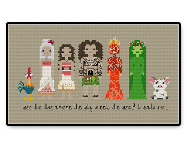 Moana - Complete Cross Stitch Kit