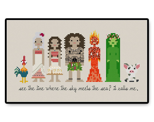 Moana - PDF Cross Stitch Pattern