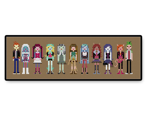 Monster High - PDF Cross Stitch Pattern