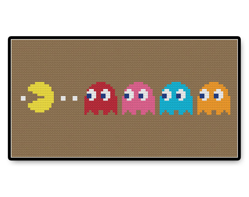 Pac Man - PDF Cross Stitch Pattern