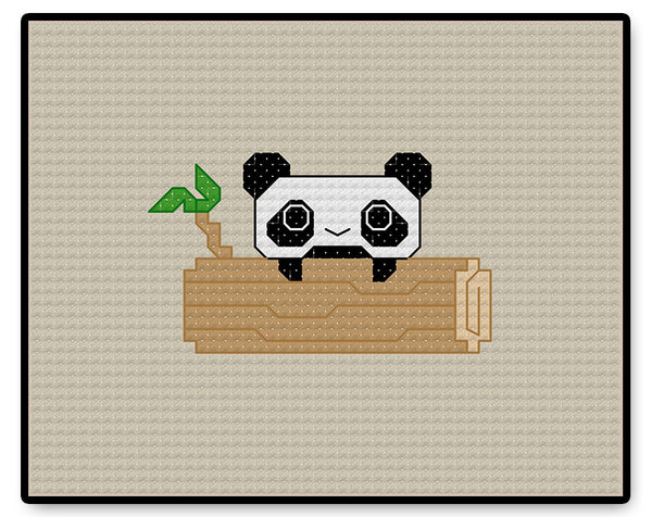 Panda Kawaii - PDF Cross Stitch Pattern