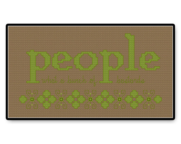 People Quote - It Crowd - PDF Cross Stitch Pattern