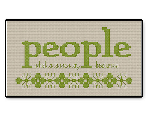 People Quote - It Crowd - PDF Cross Stitch Pattern