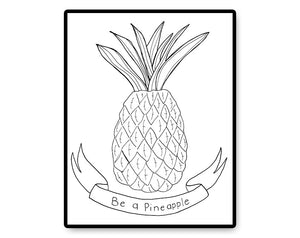 Pineapple - PDF Hand Embroidery Pattern