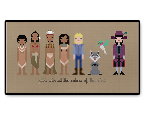 Pocahontas - Complete Cross Stitch Kit