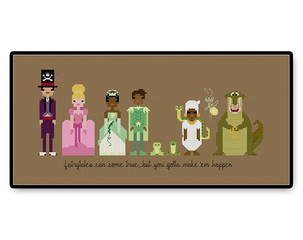 Princess and the Frog Ball Gown - PDF Cross Stitch Pattern