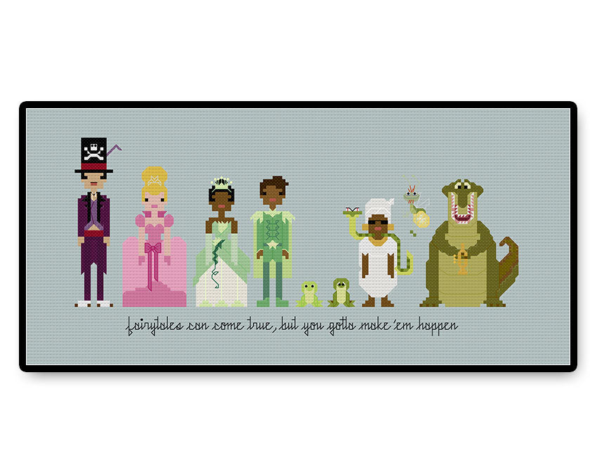 Princess and the Frog Ball Gown - Complete Cross Stitch Kit