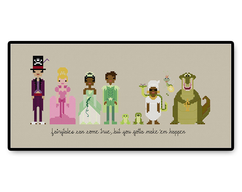 Princess and the Frog Ball Gown - PDF Cross Stitch Pattern