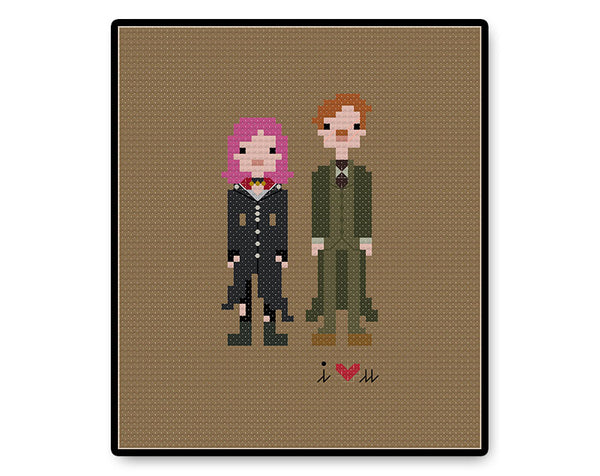 Remus and Tonks In Love - PDF Cross Stitch Pattern