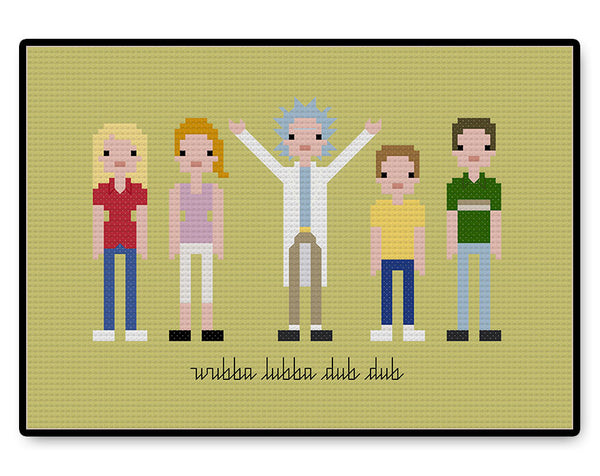 Wubba Lubba Dub Dub - PDF Cross Stitch Pattern