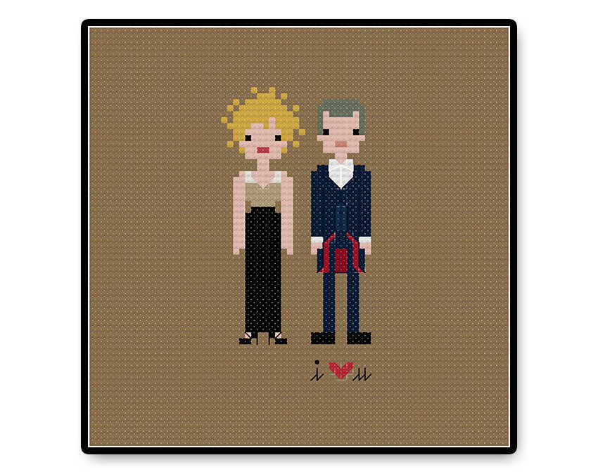 River and Twelve In Love - PDF Cross Stitch Pattern