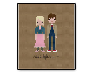 Rose and Ten In Love - PDF Cross Stitch Pattern