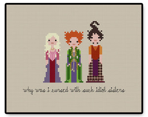 The Sanderson Sisters - Complete Cross Stitch Kit