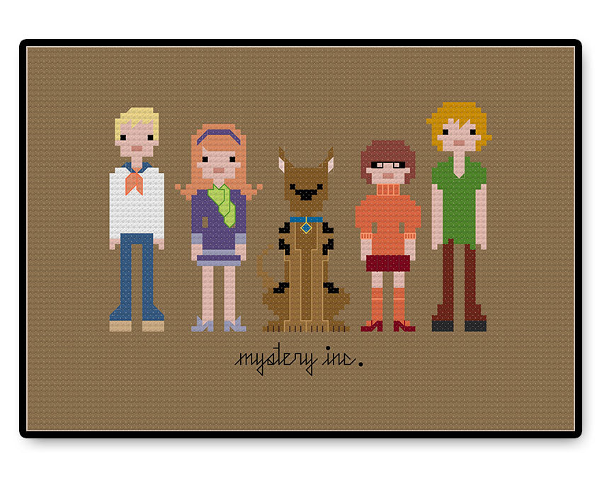 Scooby Doo Mystery Inc - PDF Cross Stitch Pattern