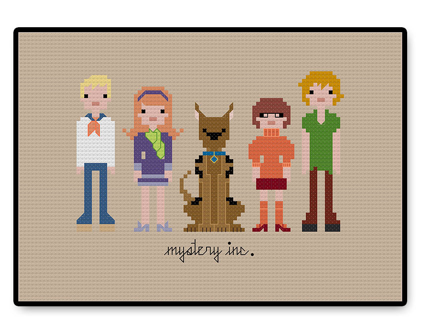 Scooby Doo Mystery Inc - Complete Cross Stitch Kit