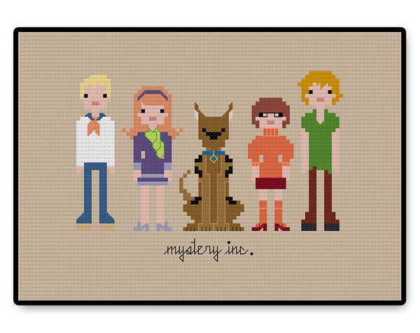 Scooby Doo Mystery Inc - PDF Cross Stitch Pattern