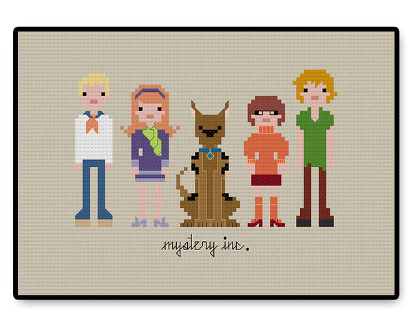 Scooby Doo Mystery Inc - PDF Cross Stitch Pattern