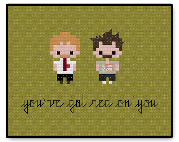 Shaun of the Dead Bite Size - PDF Cross Stitch Pattern