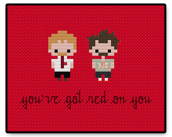 Shaun of the Dead Bite Size - PDF Cross Stitch Pattern