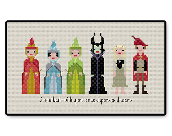 Sleeping Beauty - PDF Cross Stitch Pattern