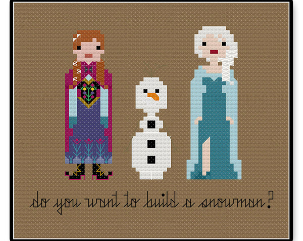 Do You Want to Build a Snowman - Complete Cross Stitch Kit