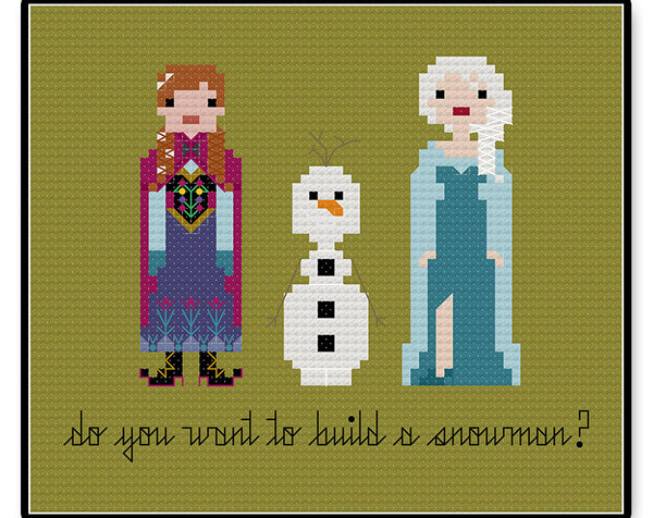 Do You Want to Build a Snowman - Complete Cross Stitch Kit