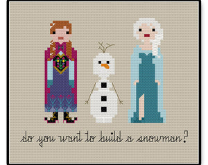 Do You Want to Build a Snowman - Complete Cross Stitch Kit