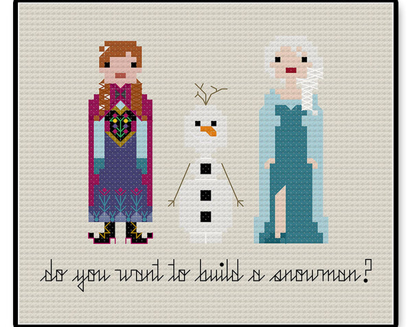 Do You Want to Build a Snowman - Complete Cross Stitch Kit