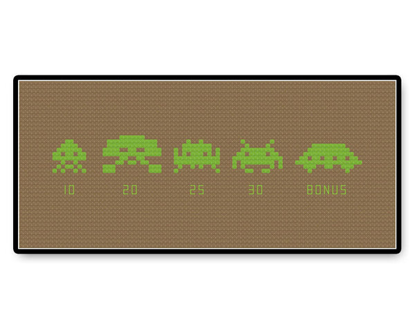 Space Invaders - PDF Cross Stitch Pattern