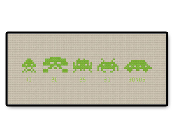 Space Invaders - PDF Cross Stitch Pattern