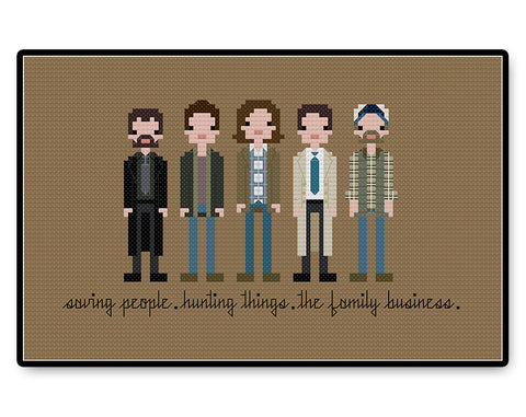 Supernatural - PDF Cross Stitch Pattern