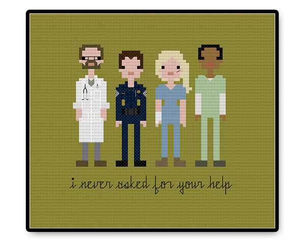 The Walking Dead Season Five Hospital - PDF Cross Stitch Pattern