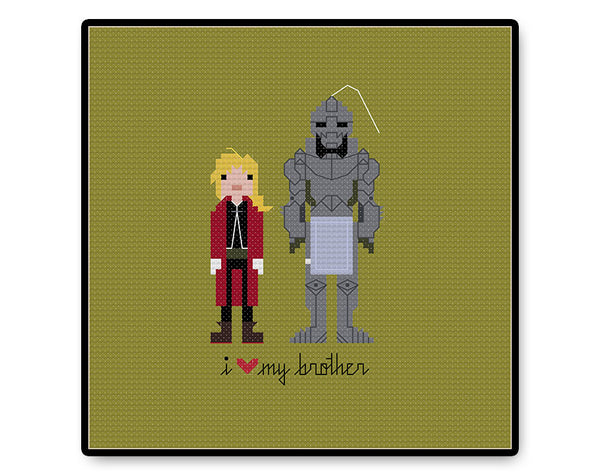 The Elric Brothers - PDF Cross Stitch Pattern