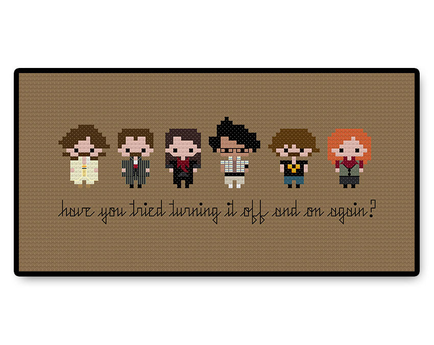 The IT Crowd Bite Size - PDF Cross Stitch Pattern