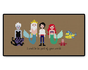 The Little Mermaid - PDF Cross Stitch Pattern