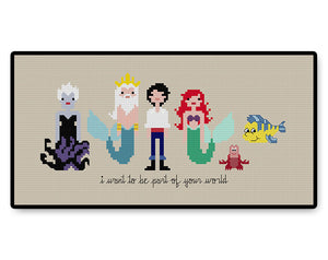 Little Mermaid - Complete Cross Stitch Kit