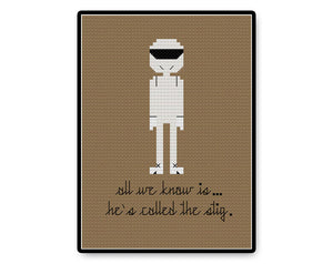 The Stig - PDF Cross Stitch Pattern