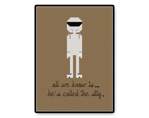 The Stig - PDF Cross Stitch Pattern