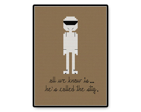 The Stig - PDF Cross Stitch Pattern