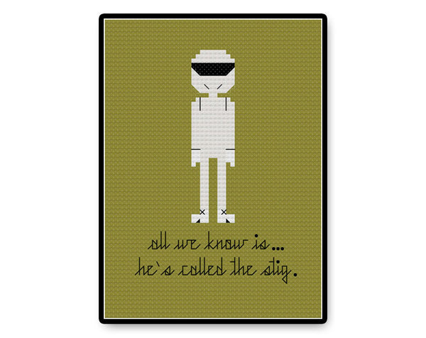 The Stig - PDF Cross Stitch Pattern