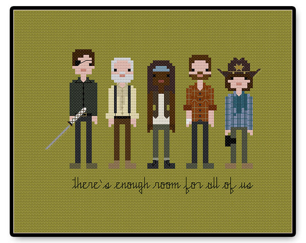 The Walking Dead Season Four Prison - PDF Cross Stitch Pattern