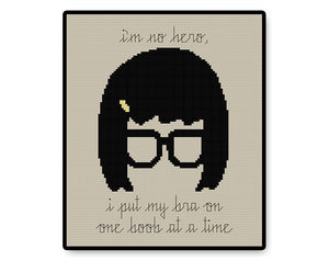 One Boob at a Time - PDF Cross Stitch Pattern