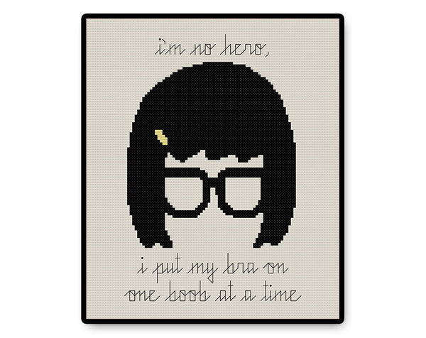 One Boob at a Time - PDF Cross Stitch Pattern