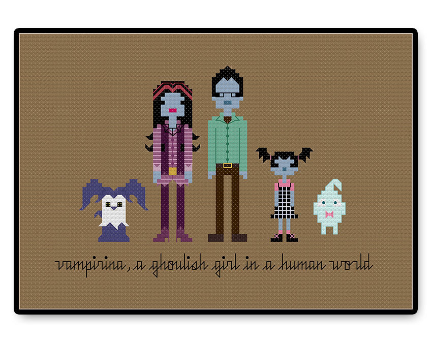 Vampirina - PDF Cross Stitch Pattern